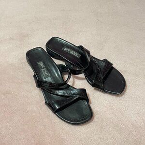 Paul Green Black Heel Sandals